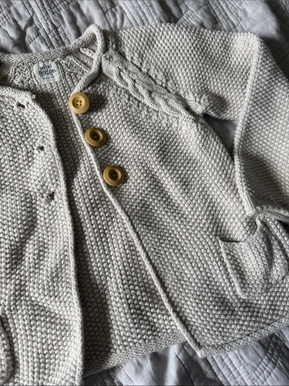 Mini Boden cream knit